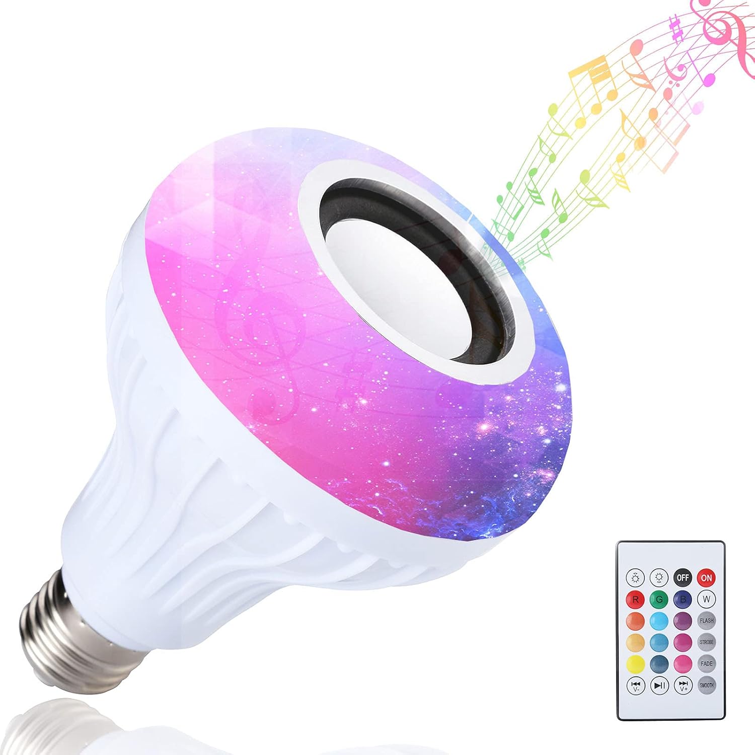 LED 12-Color Smart Light with Bluetooth Speaker