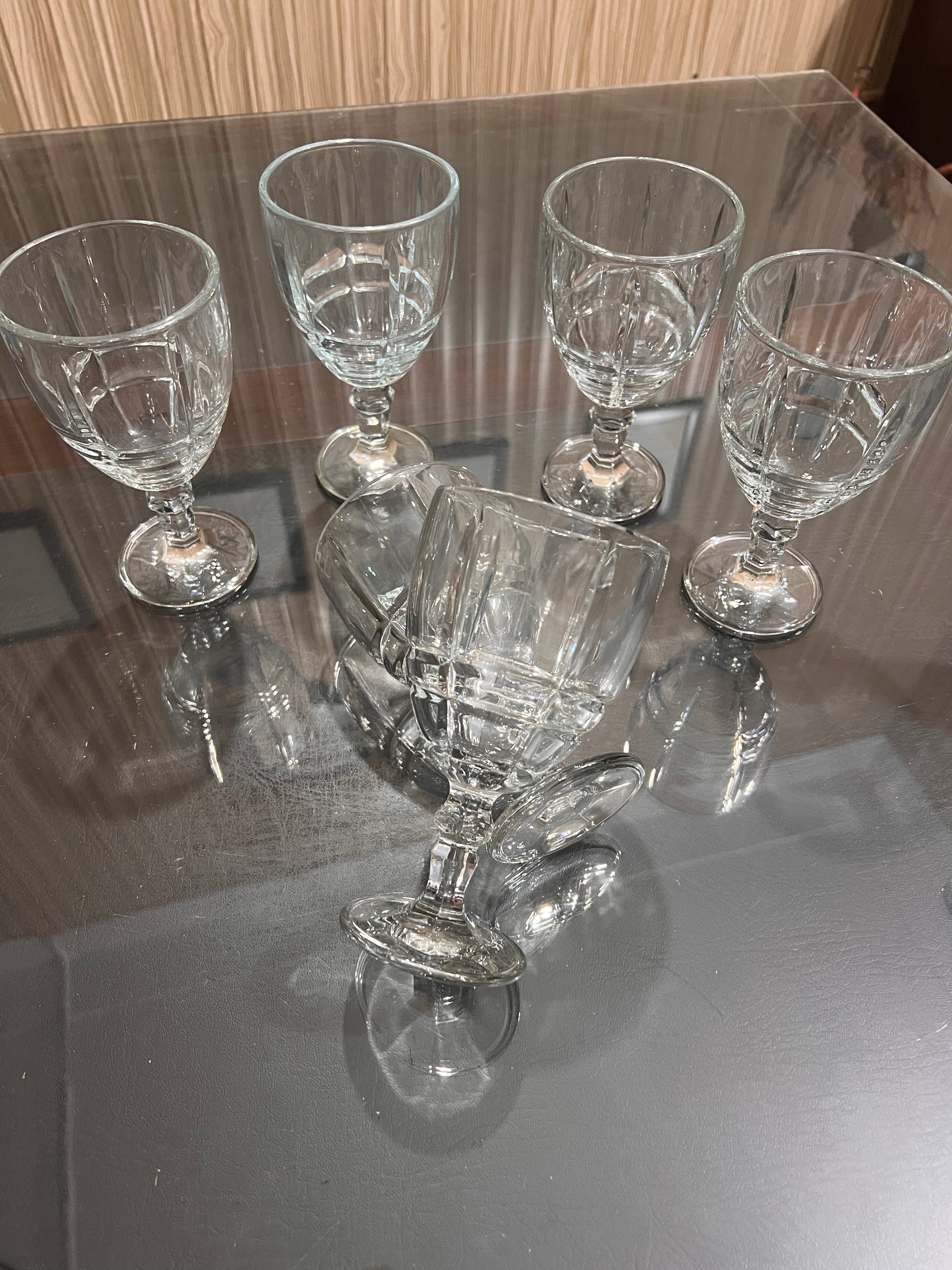 Luxury Crystal Wine Water Set (7pc) – (Goblet Style)